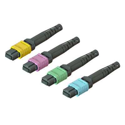 通信 MPO 光ファイバーコネクタ 3.5 60mm 12 / 16 / 24 コア 男性 女性