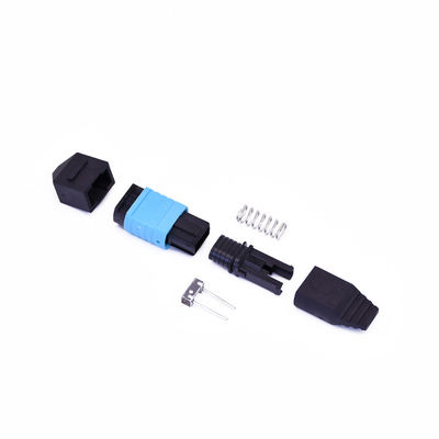 良い値段 3.0mm MT-MPO OM3 光ファイバーコネクタ 16/32 コア オフセットキー ファイバーアレイサポート金型設計 オンライン